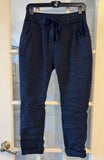 Stretch Wrinkle Pant in Black