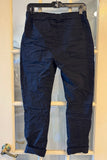 Stretch Wrinkle Pant in Black