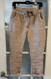 Stretch Wrinkle Pant in White