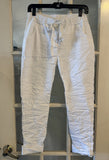 Stretch Wrinkle Pant in White