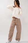Railroad Stripe Utility Pants with Directional Pockets in Taupe