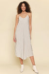 Silk Linen Stripe Jumpsuit