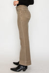 High Rise Stretchy Flare Jeans in Beige