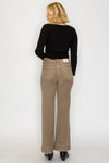 High Rise Stretchy Flare Jeans in Beige