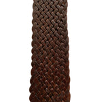 Premium Handmade Moroccan Leather Belt with Large Buckle: Brown
