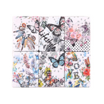 Glittered Cosmetic Mirrors with Butterflies & Love Message