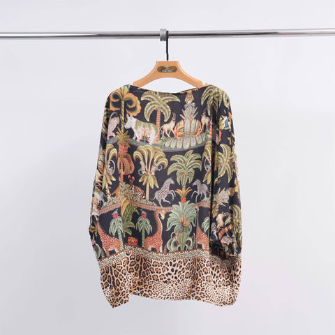 Tropical Safari Patterned Tunic