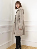 Wool Blend Coat in Black