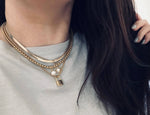 18K Gold Plated Single Pearl Necklace