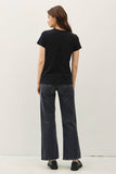 Garment Dyed Slub Tee in Greige