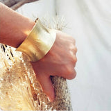 Brass Curve Cuff Bracelet