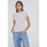 Basic Short Sleeve Slub Top