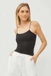 Basic Sold Cami in Taupe