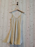 100% Linen Spaghetti Strap Dress in Sky Blue