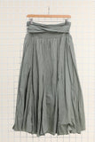 100% Cotton Skirt in Sage Green