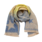 Star Pattern Scarf in Red