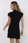 Zip Front Dress in Black