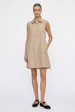 Zip Up Dress with Adjustable Bottom in Black