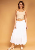 100% Cotton Skirt in Sage Green