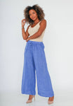 100% Linen Pants in Black