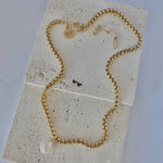 18K Gold Plated Single Pearl Necklace