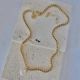 18K Gold Plated Single Pearl Necklace