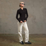 Knitted Collared Cardigan in Mocha