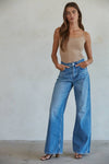 Basic Full Length Cami in Almond
