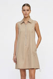 Zip Up Dress with Adjustable Bottom in Black