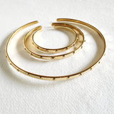 Solid Brass Handmade Droplet Bangle