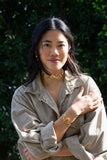 18K Gold Plated Adjustable Squiggle Cuff Bracelet