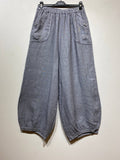 100% Linen Bubble Pants in Sage Green