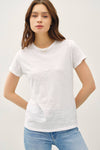 Garment Dyed Slub Tee in Greige
