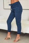 Stretch Wrinkle Pant in Mocha