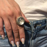 Open-Shank Quartz Ring with Portrait Inside