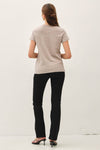 Garment Dyed Slub Tee in Greige