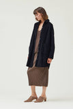 Black Corduroy Shirt Dress