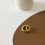 Double Line Golden Ear Cuff