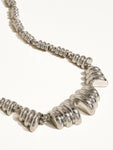 18K Gold Plated Statement Chain Necklace in Silver