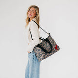 Chelsie Canvas Printed Tote in Leopard