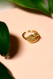 18K Gold Plated Lips Ring