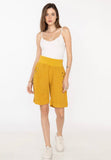 100% Linen Shorts in Navy
