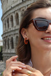 Roma Caramelo Creole Earrings