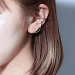 Geometric Silver Ear Cuff