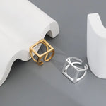 Bold Look Square Ring