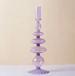 Lilac Purple Taper Candle Holder