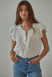 THE MAUDE TOP Off White