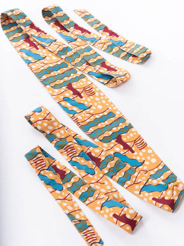 African Inspired Tie Belt