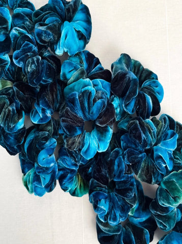 Hand Dyed Velvet Scrunchy