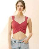 Tiny Gingham Wrap Around Top